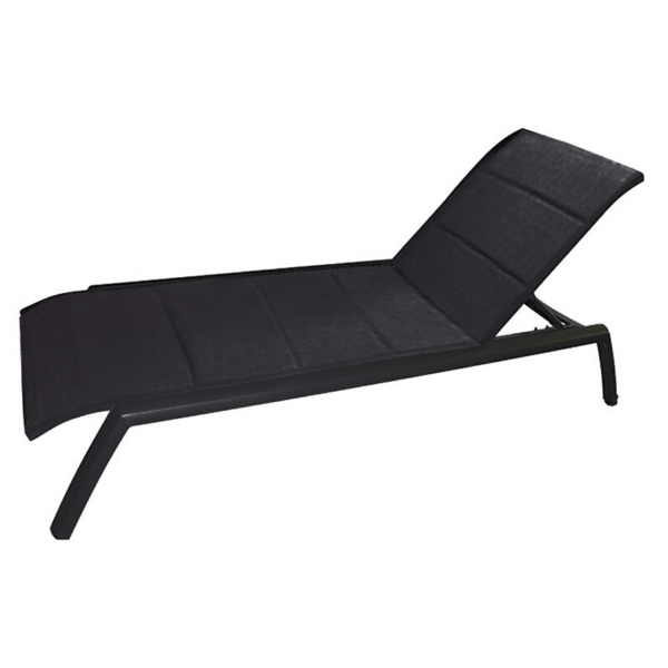 chaise longue Akumal noire