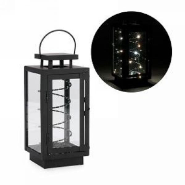 lanterne-metal-noire-bobine-LED-decoration-exterieur