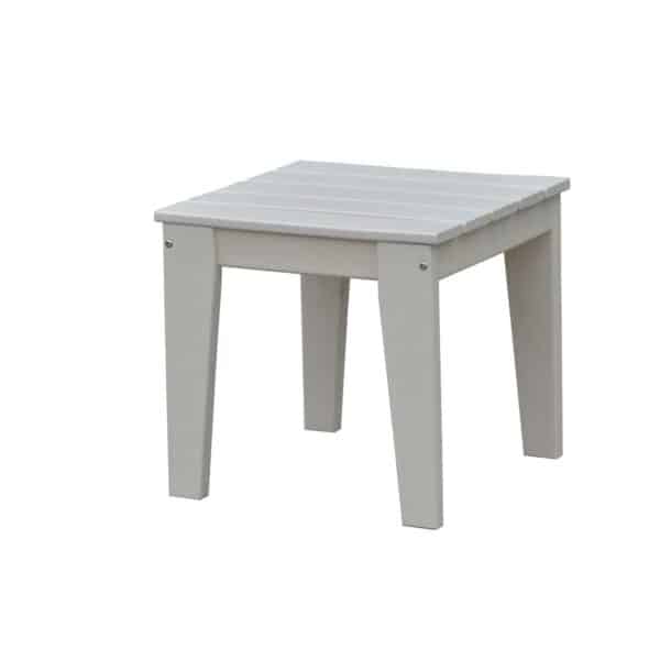 table carrée plastique recyclée blanche