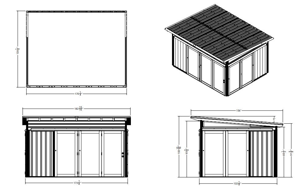 Spécifications du pavillon Baker de Visscher